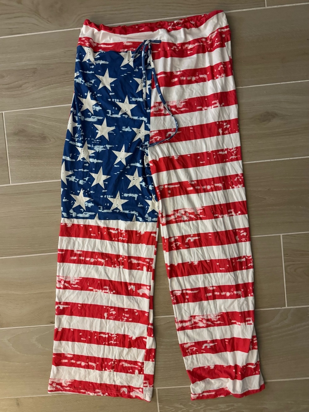American Flag Print Lounge Pants - Red, White & Blue